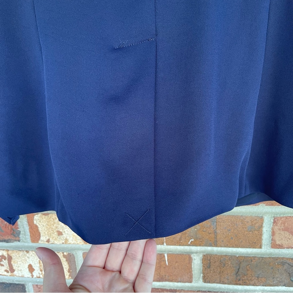 Anthropologie NWT Cartonnier with Tie Sleeves Navy Blazer Size 8 - Picture 8 of 11